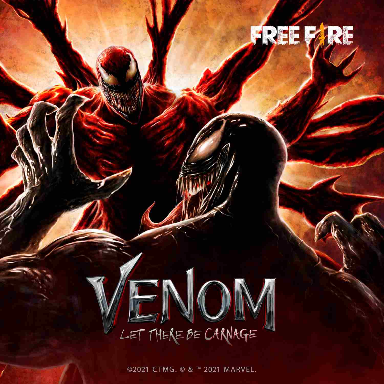 Venom y Carnage llegarán a Free Fire